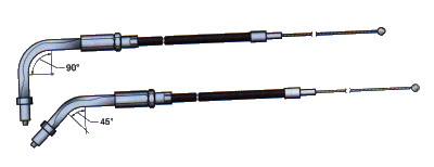 THROTTLE CABLES FOR 1996-UP MODELS W/ S & S