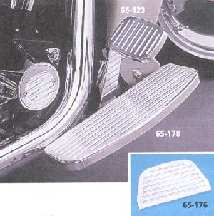 Pro-One Chrome Floorboards and Brake Pedal Cover 
